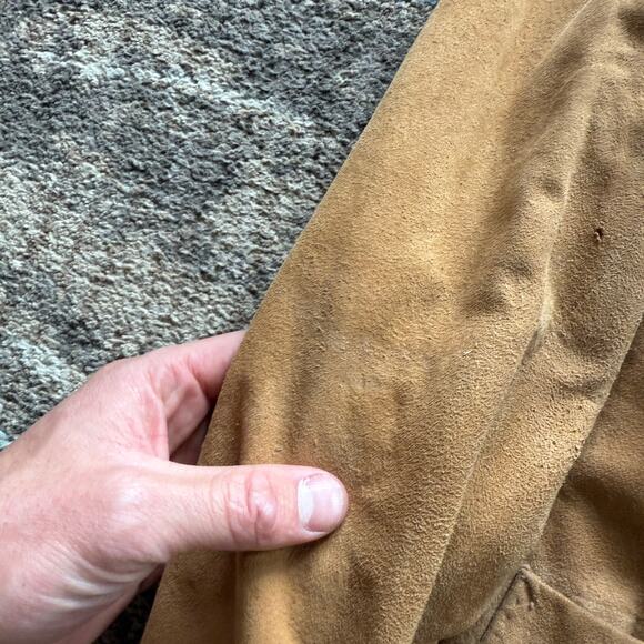 Men's Vintage 1950's Denver Dry Goods Co. Aquasuede Western Leather Jacket Sz L - Picture 4 of 11